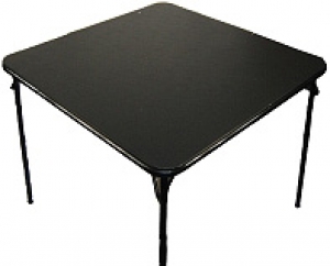 Samsonite 34" Folding Bridge Table Cards Table Black Lace