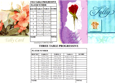 
Bridge Tally Card Rose
