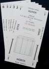 
Bridge Howell Movement Cards for 12 Pairs (6 Tables) - Short (Grey or Purple))
