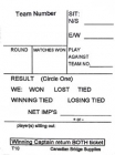 
Swiss Team Assignment And Reporting Slips Form T10 (250 Sheets) - White
