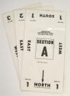 
Table Number Cards - (10 Mil) #1-16 - White (A.K.A Table Marker Cards)
