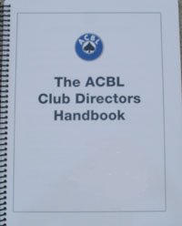 The ACBL Club Director’s Handbook