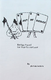 Bridge Poems for Your Ex-Partner by Weinstein (Soft Cover No Spine)