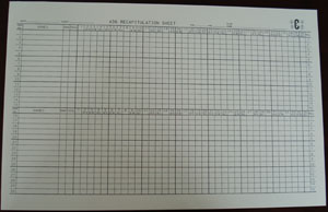 Bridge Recapitulation Sheet A36 Boards- Pad 50