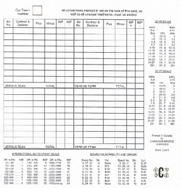 Convention Cards - Form 1240Dt - 500 Sheet - View for Bulk discounts