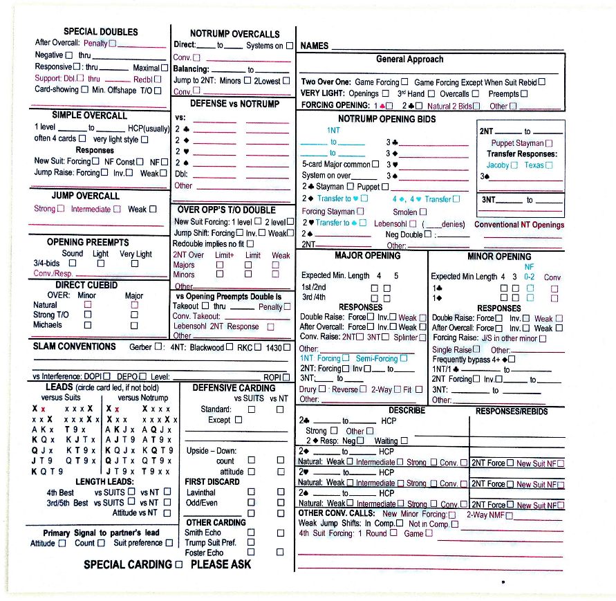 Convention Cards - Form 1240R - Remark - 500 Sheets - View for Bulk discounts