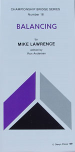 Pamphlet - Cbs #18 - Balancing -Mike Lawrence