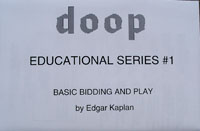 Doop Educational Series #1 Basic Bidding And Play