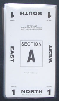 Table Number Cards - (3 Mil) #1-10 - White (A.K.A Table Marker Cards)