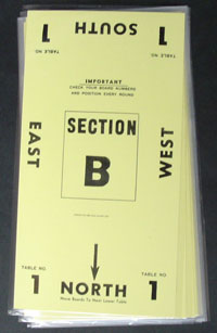 Table Number Cards - (3 Mil) #1-18 Yellow (A.K.A Table Marker Cards)