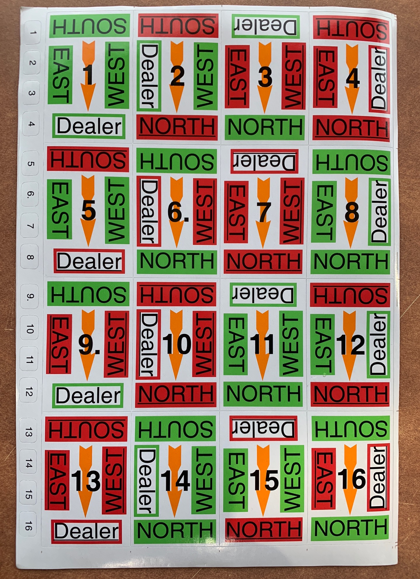 Jannersten - Stickers for Super Plus Duplicate Boards #1-16