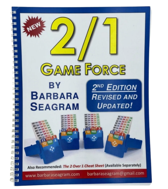 2/1 Game Force - 2nd Edition By Barbara Seagram + a free bridge book ~$24 value!