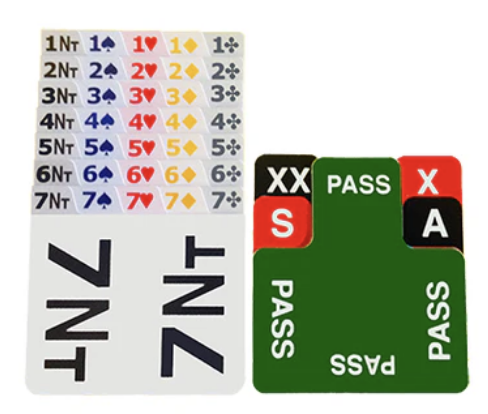 SuperBridge Box Symmetrical All Plastic Replacement Cards (set of 4)