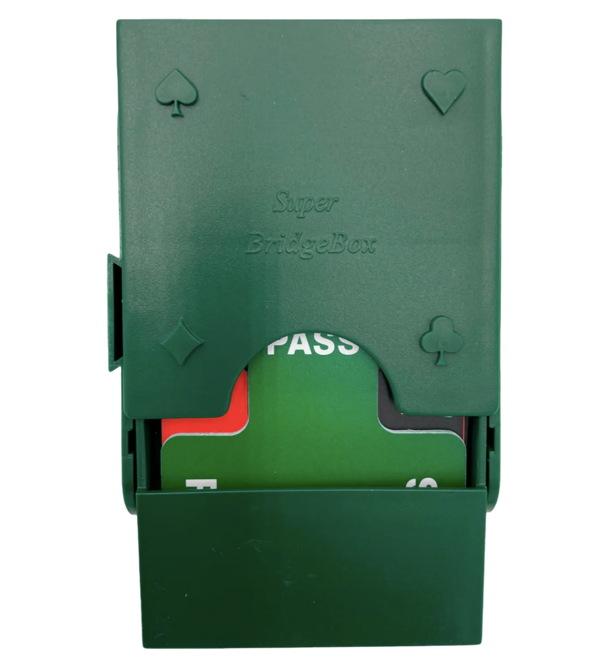 SuperBridge Boxes with Plastic Cards Green (set of 4)