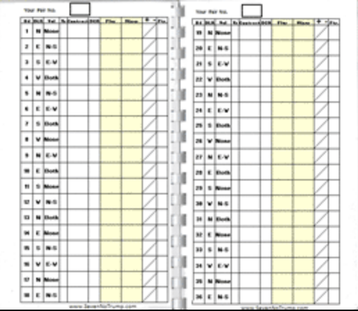 BridgeMate 3 Erasable Laminated Log Book