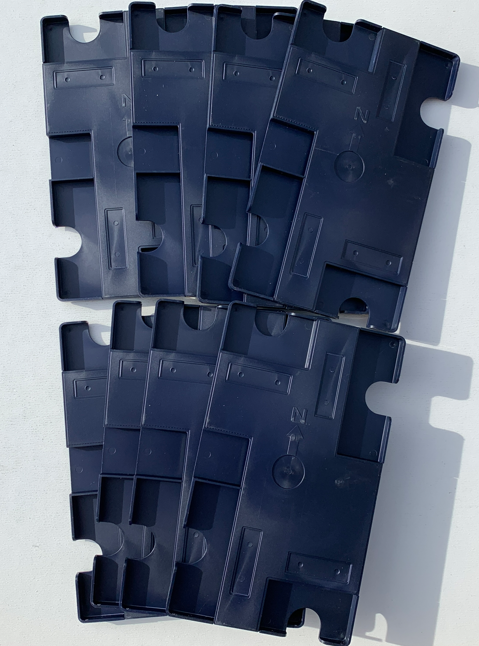 Jannersten - Rectangle Duplicate Boards Set of 8 Blue