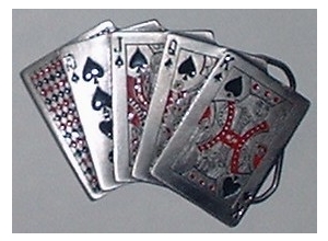 Royal Flush Belt Buckle