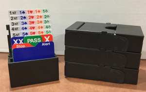 Bridge Bidding Boxes - Bid Buddy by Jannersten - Black set of four