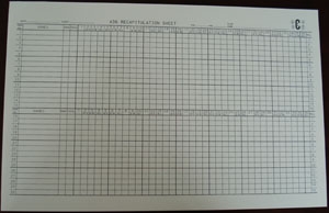 Bridge Recapitulation Sheet A36 Boards- Pad 50