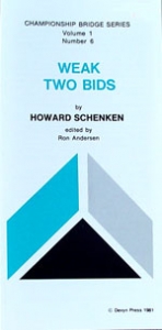 Pamphlet - Cbs #06 - Weak Two Bids - Howard Schenken