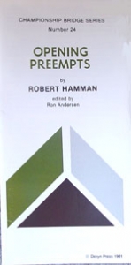 Pamphlet - Cbs #24 - Opening Preempts - Robert Hamman