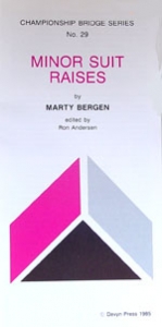 Pamphlet - Cbs #29 - Minor Suit Raises - Marty Bergen