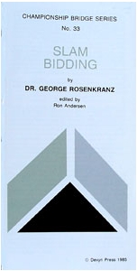 Pamphlet - Cbs #33 - Slam Bidding - George Rosenkranz