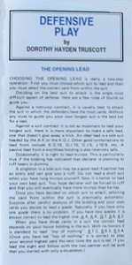 Pamphlet - Defensive Play - Truscott