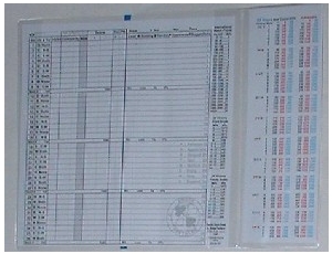 Bridge Convention Card Holder - Heat Seal+Quick Scorer