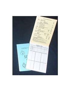 Bridge Score Pad - 100 Sheets 3 Rubbers 4"X5" - Various Color Covers