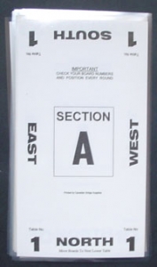 Table Number Cards - (3 Mil) #1-10 - White (A.K.A Table Marker Cards)