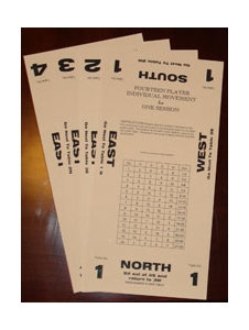 Bridge 14 Players Individual Movement Cards for One Session (Grey)>