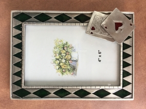 Bridge Frame For 4" X 6" Photo (Blue)