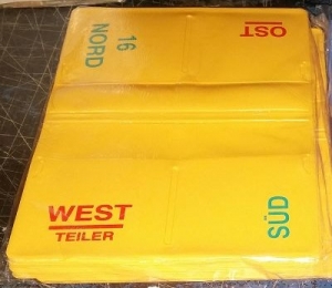 Duplicate Bridge Wallet (1-16 in Yellow)