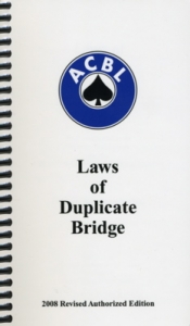 Laws Of Duplicate Bridge (2008)