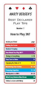 Marty Bergen's Secrets to Winning Bridge Number 7 Best Declarer Play Tips How to Play 3NT