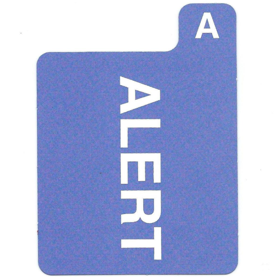 Alert-card Neo, plastic coated