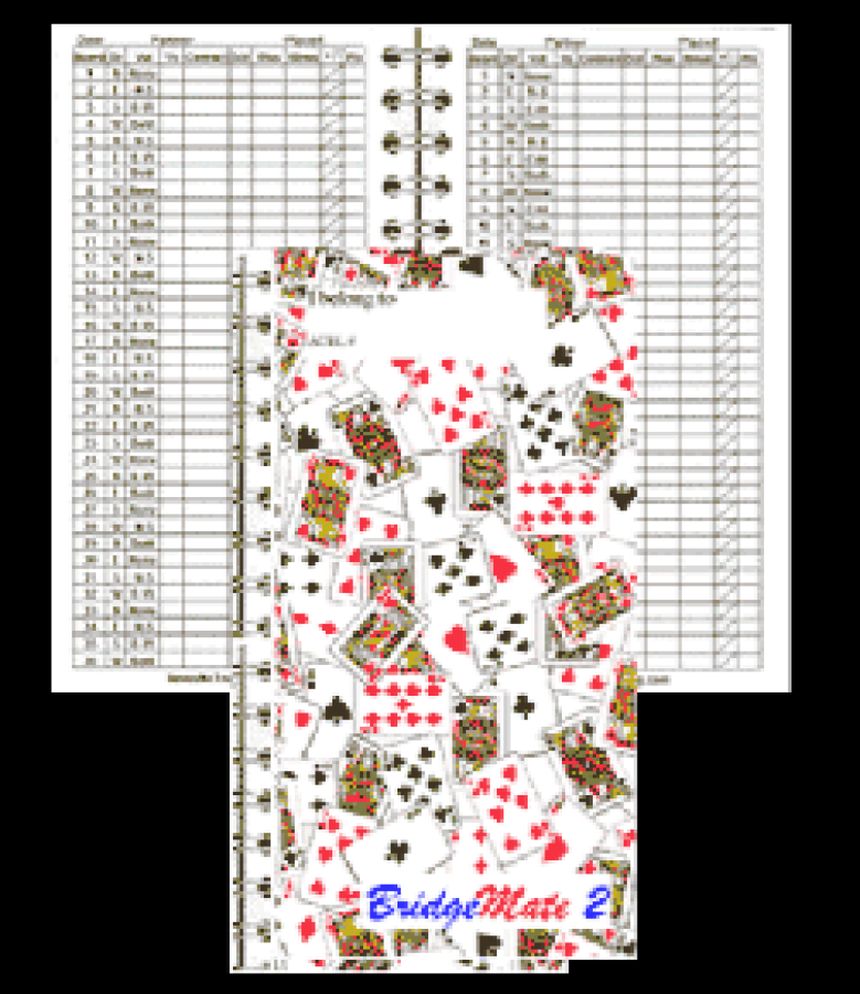 BridgeMate 2 Duplicate Log Book with Scattered Cards Cover