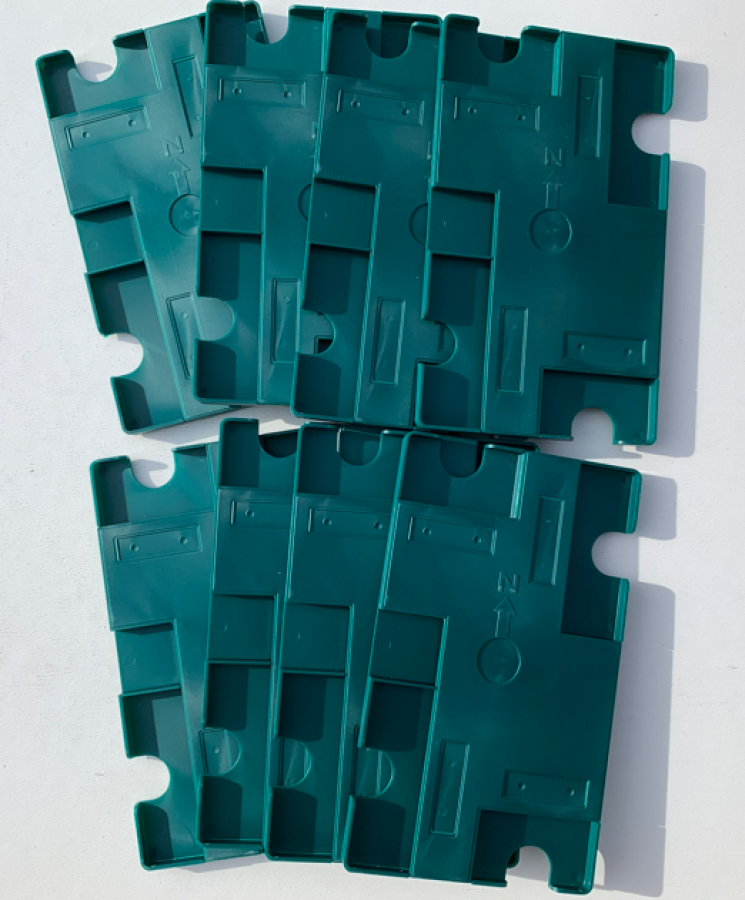 Jannersten - Rectangle Duplicate Boards Set of 8 Green