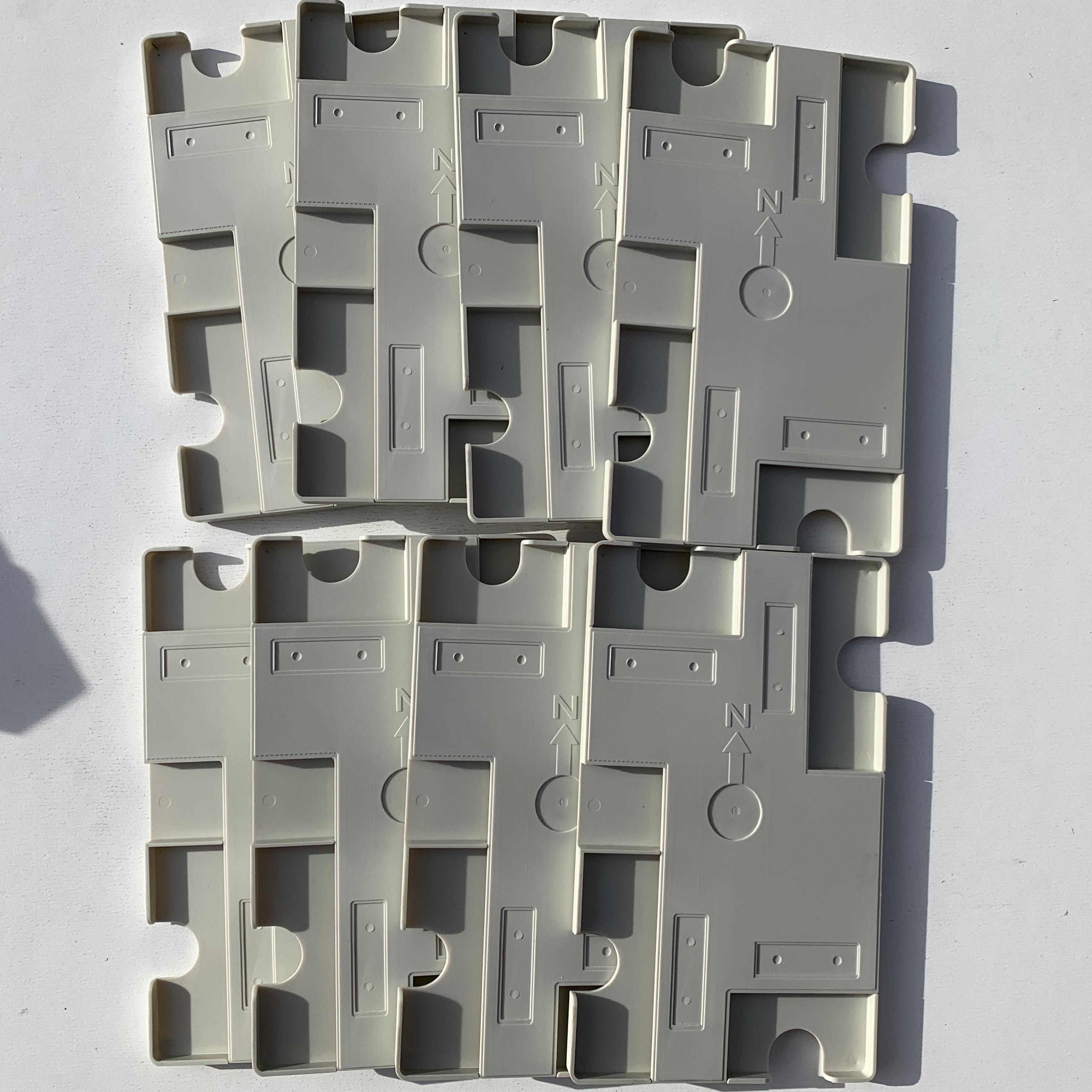 Jannersten - Rectangle Duplicate Boards Set of 8 Off-White