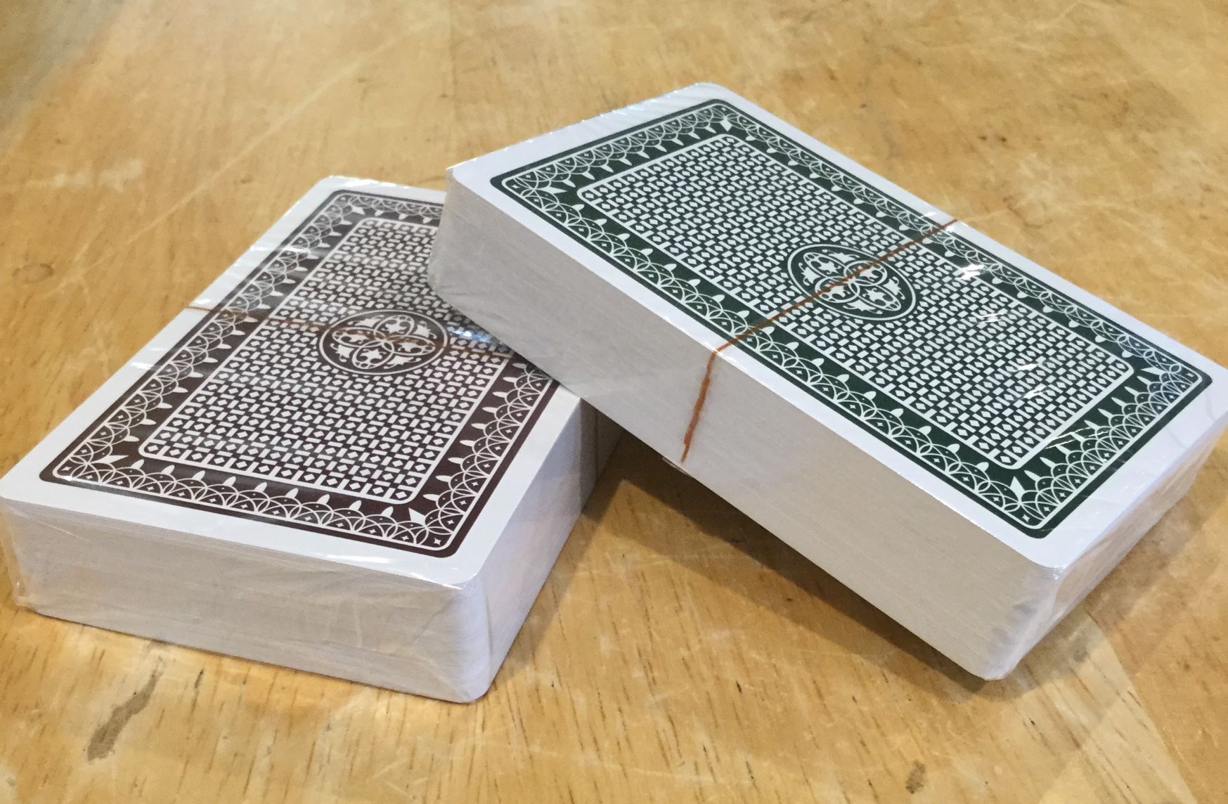 Each deck is shrink wrapped