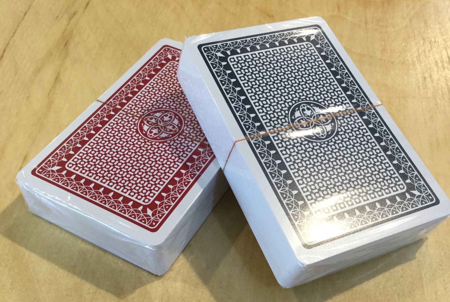 Each deck is shrink wrapped