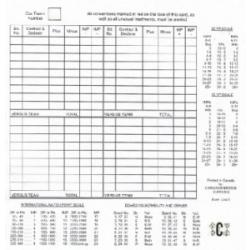Convention Cards - Form 1240T - Team  - 500 Sheets - View for Bulk discounts