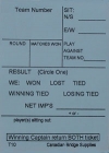 Swiss Team Assignment And Reporting Slips Form T10 (250 Sheets) - Blue