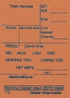 Swiss Team Assignment And Reporting Slips Form T10 (250 Sheets) - Orange