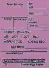Swiss Team Assignment And Reporting Slips Form T10 (250 Sheets) - Pink