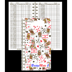 BridgeMate 2 Duplicate Log Book with Scattered Cards Cover