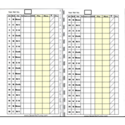 BridgeMate 3 Erasable Laminated Log Book