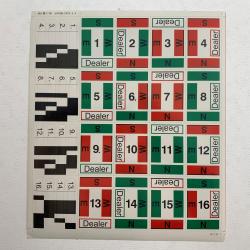 Flemming Replacement Stickers for Duplicate Boards 1-16